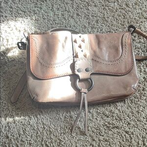 Frye Tan Leather Crossbody Bag